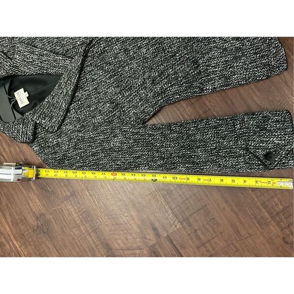 Armani Collezioni Black/White Tweed Wool Sequins Blend Blazer Size 8 w/COA - Picture 13 of 16